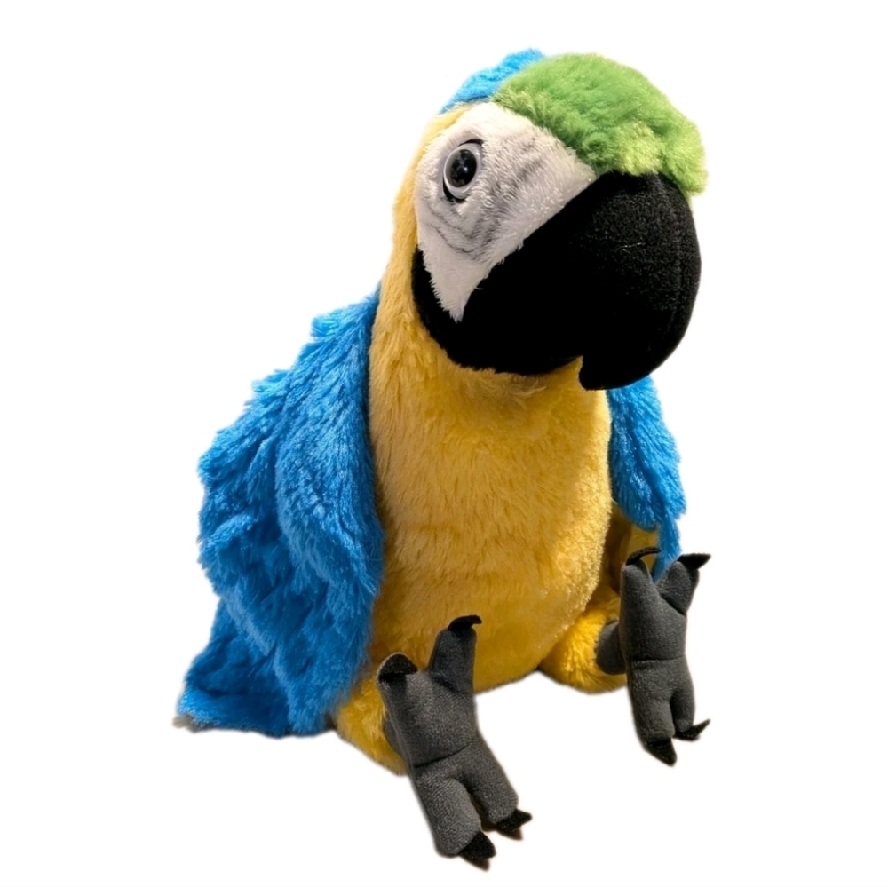 Colorful Parrot Plush Toy Macaw 12" Stuffed Animal Exotic bird wild Republic